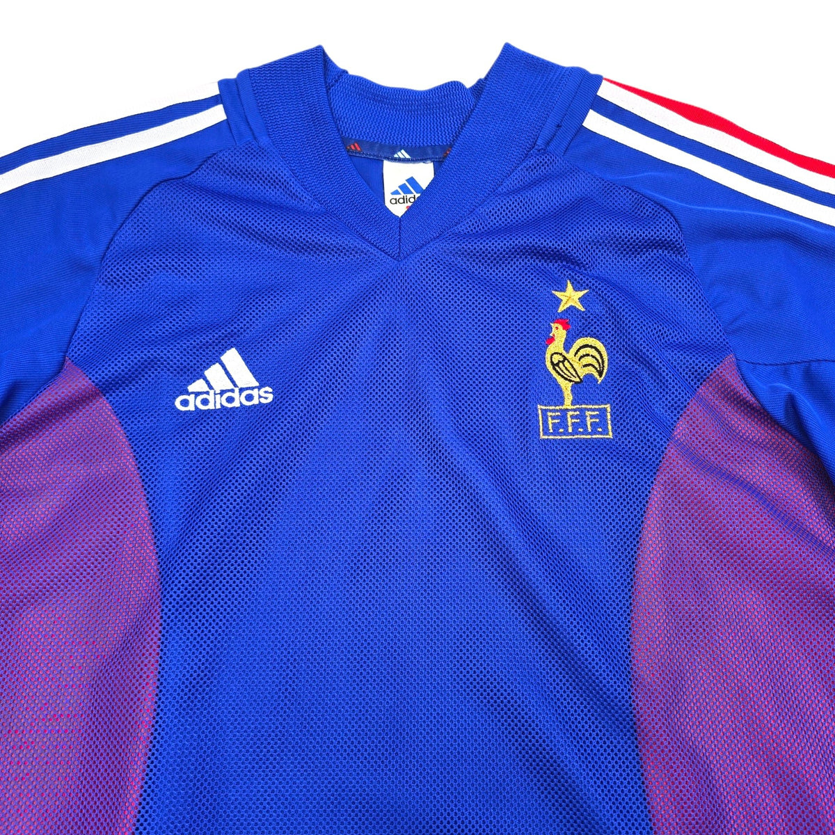 2002/04 France Home Football Shirt (S) Adidas - Football Finery - FF305261