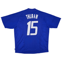 2002/04 France Home Football Shirt (XL) Adidas 15 Thuram - Football Finery - FF302986