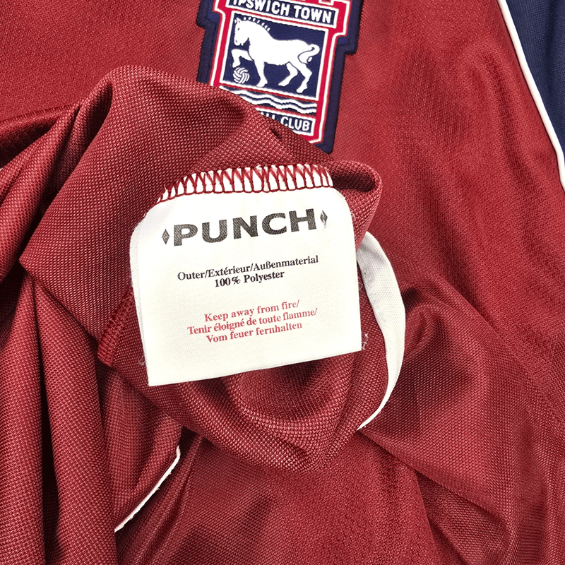 2002/04 Ipswich Town Away Football Shirt (M) Punch 9 Counago - Football Finery - FF302523