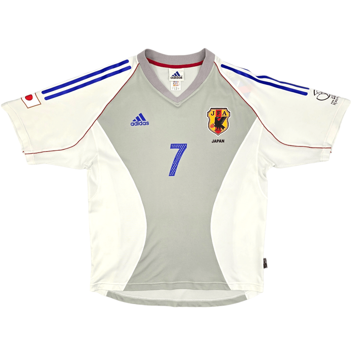 2002/04 Japan Away Football Shirt (L) Adidas #7 Nakata (WC2002) - Football Finery - FF204294