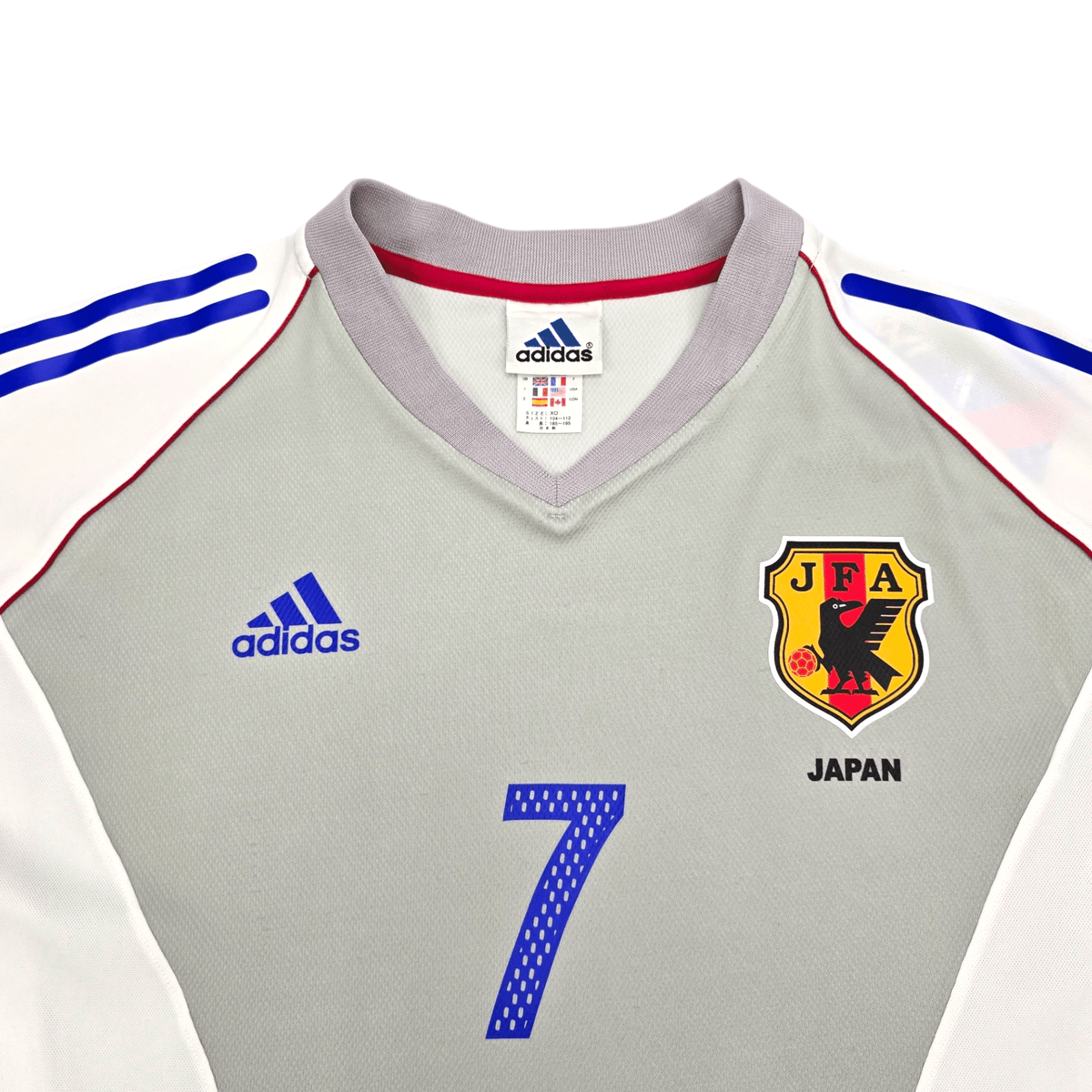 2002/04 Japan Away Football Shirt (L) Adidas #7 Nakata (WC2002) - Football Finery - FF204294