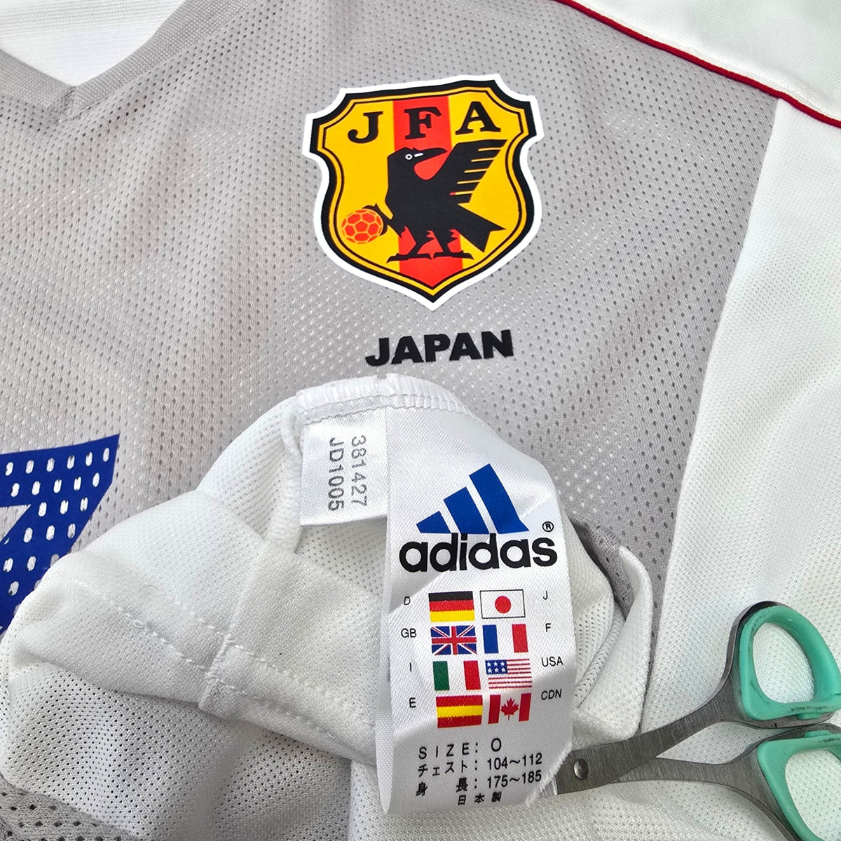 2002/04 Japan Away Football Shirt (M) Adidas 7 Nakata (Player Version) - Football Finery - FF306712