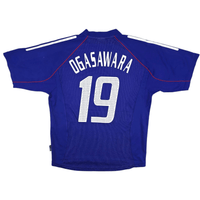 2002/04 Japan Home Football Shirt (L) Adidas #19 Ogasawara - Football Finery - FF301155