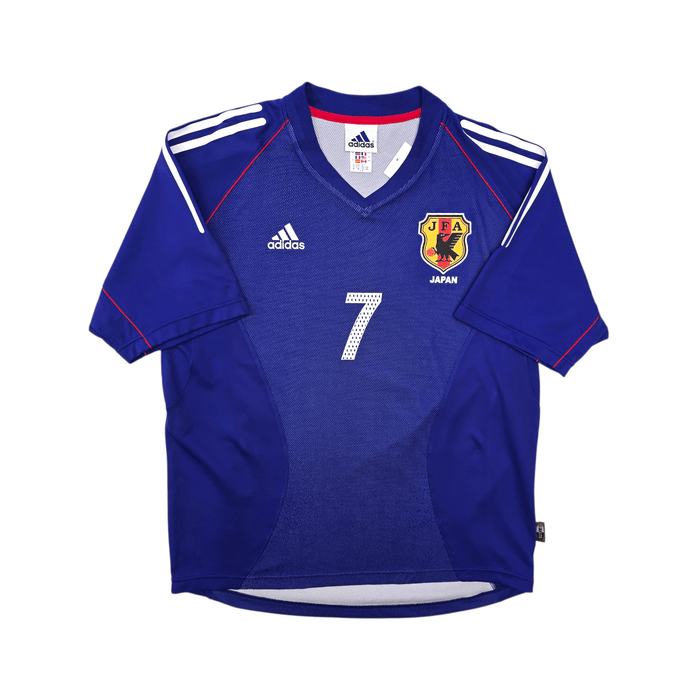 2002/04 Japan Home Football Shirt (L) Adidas 7 Nakata - Football Finery - FF303945