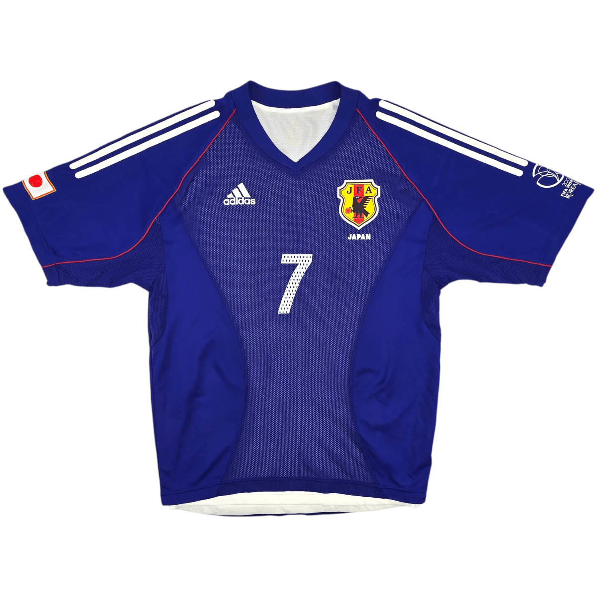 2002/04 Japan Home Football Shirt (L) Adidas #7 Nakata (Player Issue) - Football Finery - FF300886