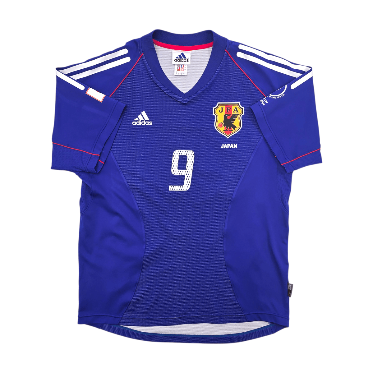 2002/04 Japan Home Football Shirt (L) Adidas 9 Nishizawa - Football Finery - FF303721