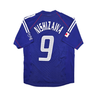 2002/04 Japan Home Football Shirt (L) Adidas 9 Nishizawa - Football Finery - FF303721
