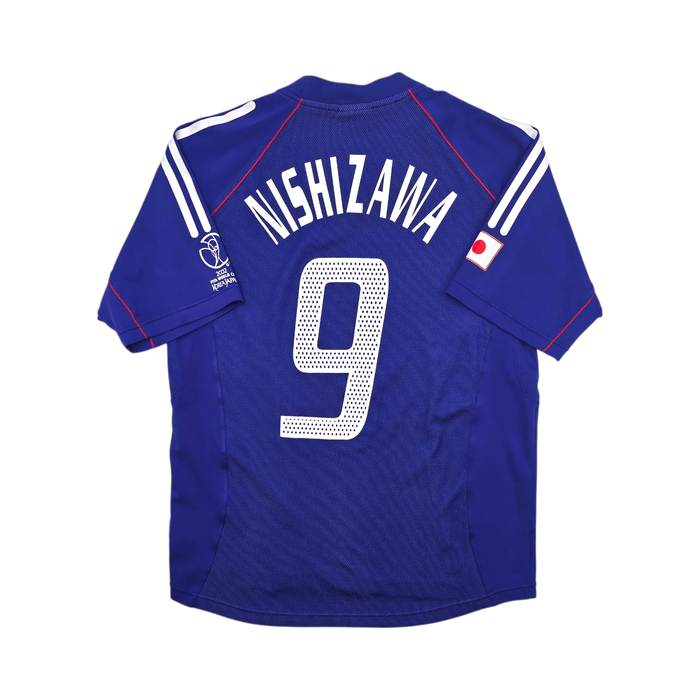 2002/04 Japan Home Football Shirt (L) Adidas 9 Nishizawa - Football Finery - FF303721