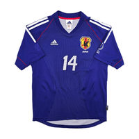 2002/04 Japan Home Football Shirt (M) Adidas 14 Alex - Football Finery - FF303946