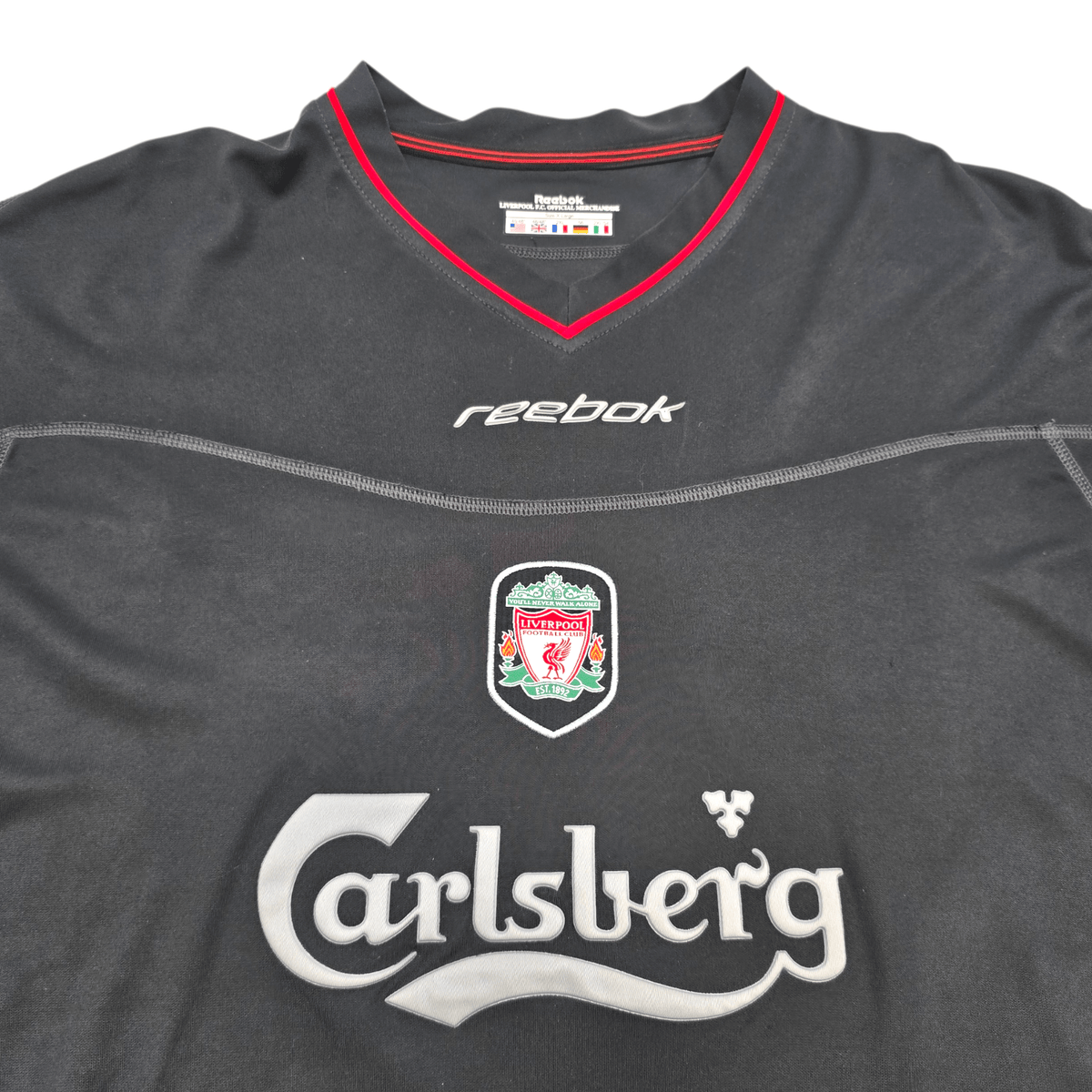 2002/04 Liverpool Away Football Shirt (XL) Reebok 17 Gerrard - Football Finery - FF304202