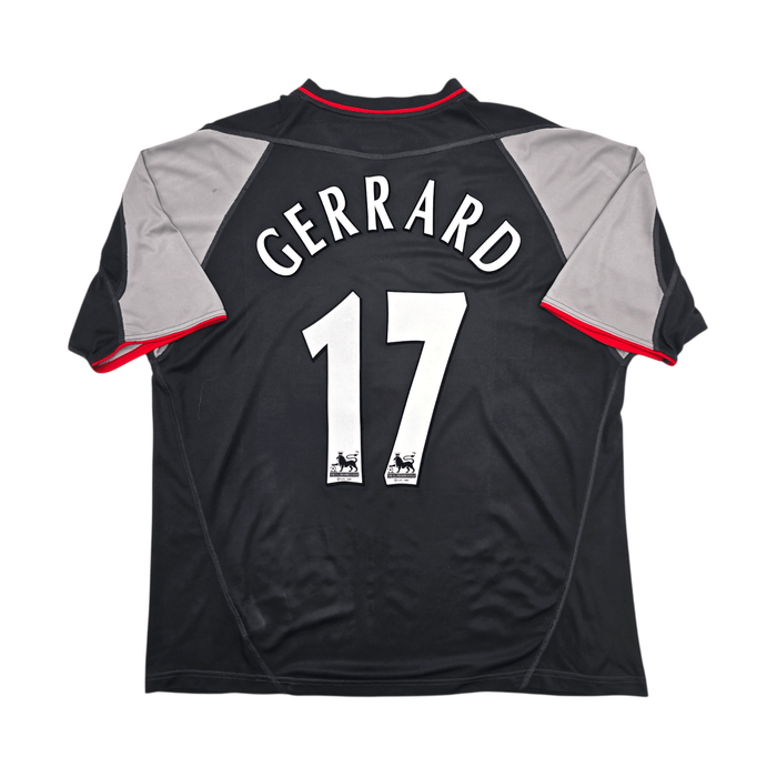2002/04 Liverpool Away Football Shirt (XL) Reebok 17 Gerrard - Football Finery - FF304202