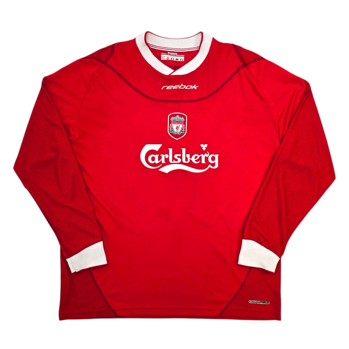 2002/04 Liverpool Home Football Shirt (2XL) Reebok 17 Gerrard - Football Finery - FF304892