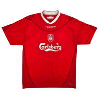 2002/04 Liverpool Home Football Shirt (M) Reebok 17 Gerrard - Football Finery - FF302718
