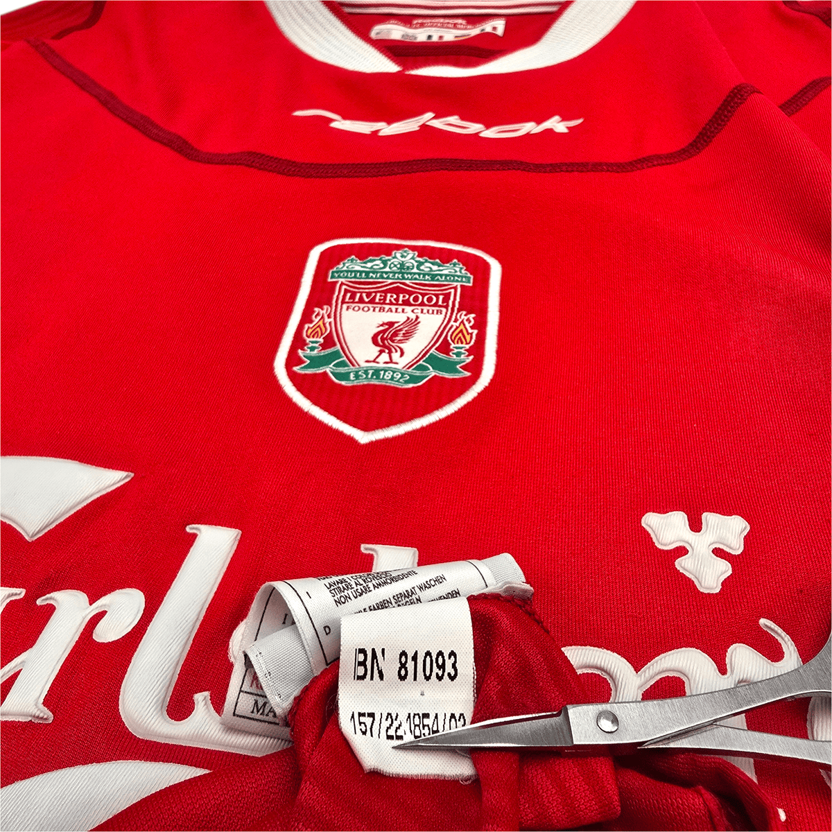 2002/04 Liverpool Home Football Shirt (M) Reebok 17 Gerrard - Football Finery - FF302718