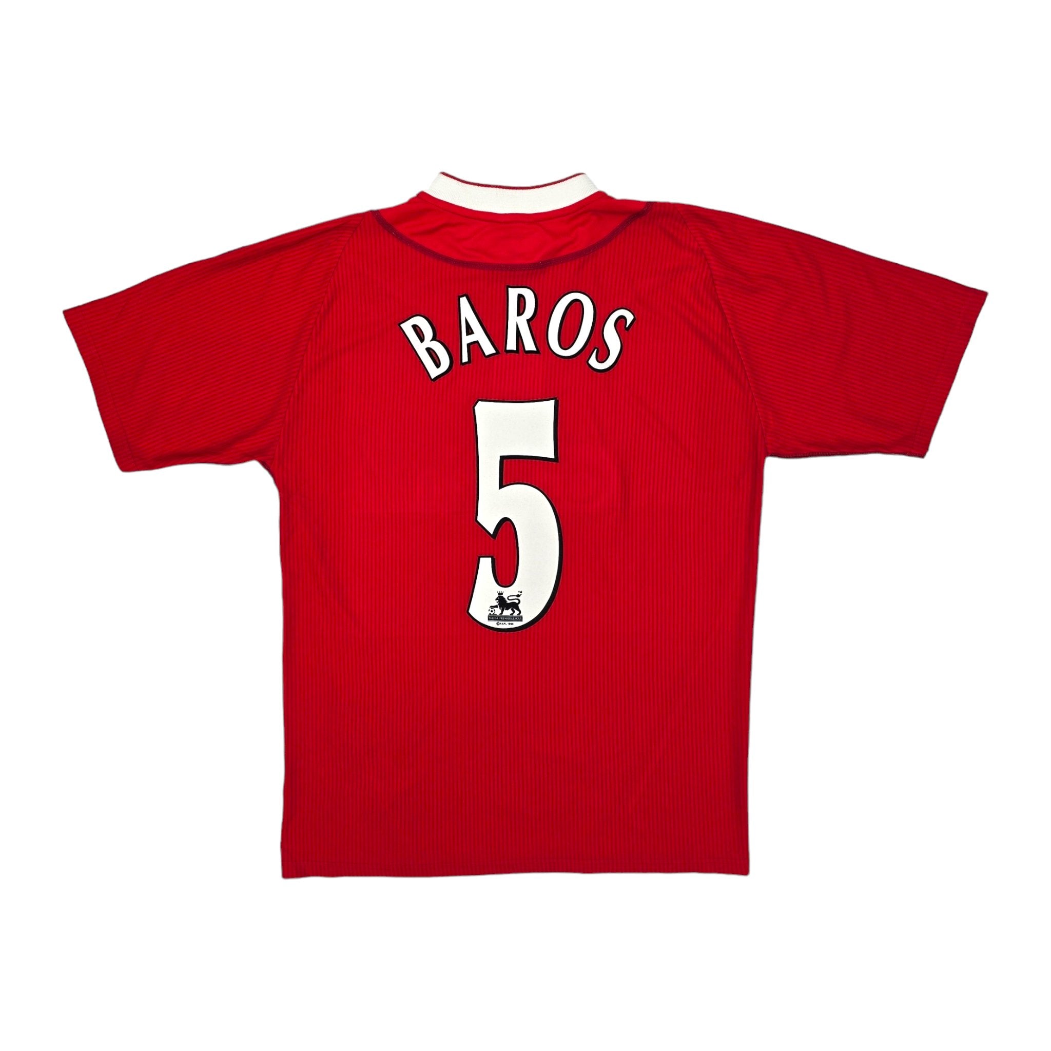 2002 04 Liverpool Home Football Shirt M Reebok 5 Baros Football Finery