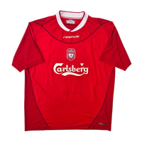 2002/04 Liverpool Home Football Shirt (XL) Reebok 17 Gerrard - Football Finery - FF306279