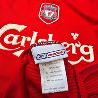 2002/04 Liverpool Home Football Shirt (XL) Reebok 17 Gerrard - Football Finery - FF306279