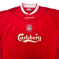 2002/04 Liverpool Home Football Shirt (XL) Reebok 17 Gerrard - Football Finery - FF306279
