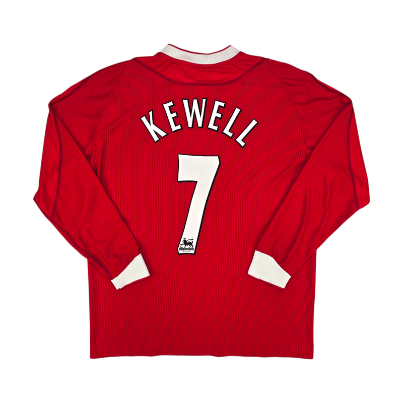2002/04 Liverpool Home Football Shirt (XL) Reebok 7 Kewell - Football Finery - FF301933