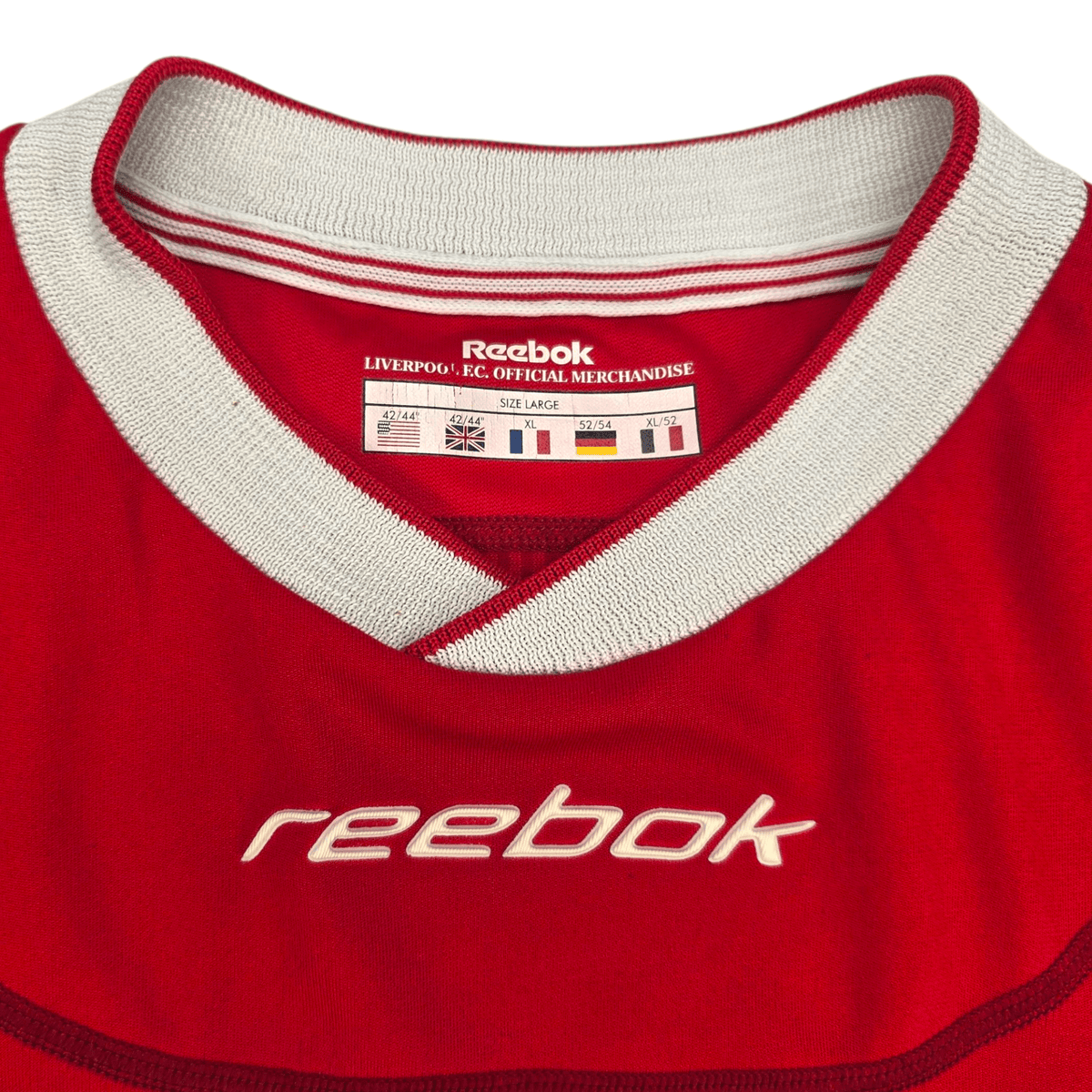 2002/04 Liverpool Home Football Shirt (XL) Reebok 7 Kewell - Football Finery - FF301933