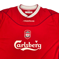 2002/04 Liverpool Home Football Shirt (XL) Reebok 7 Kewell - Football Finery - FF301933