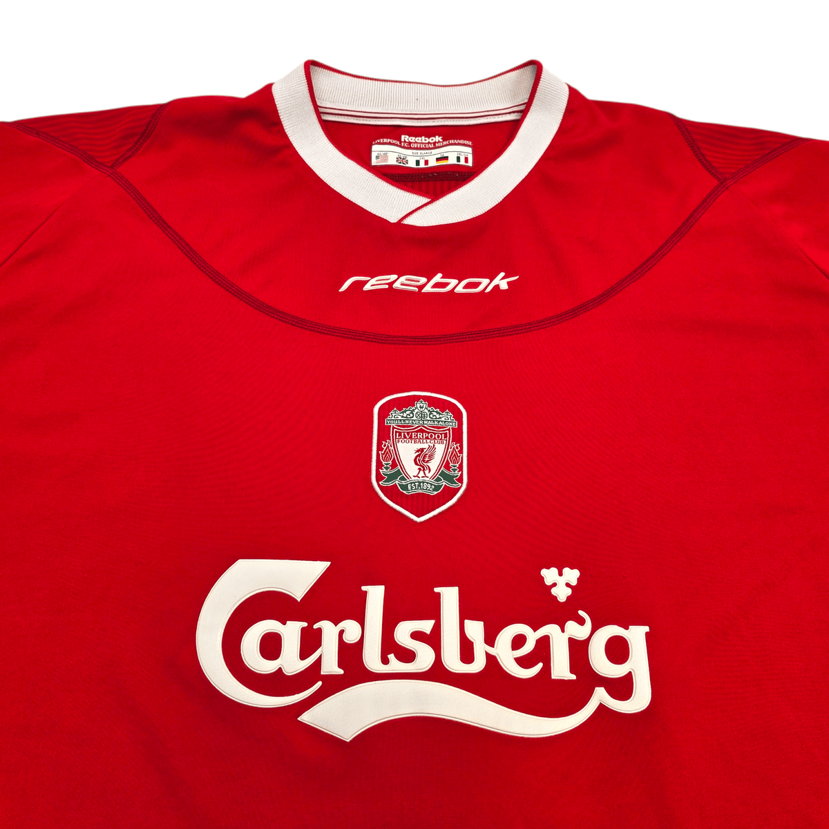 2002/04 Liverpool Home Football Shirt (XL) Reebok - Football Finery - FF305123