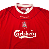 2002/04 Liverpool Home Football Shirt (XL) Reebok - Football Finery - FF305458