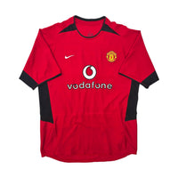 2002/04 Manchester United Home Football Shirt (L) Nike | Player Version - Football Finery - FF304349