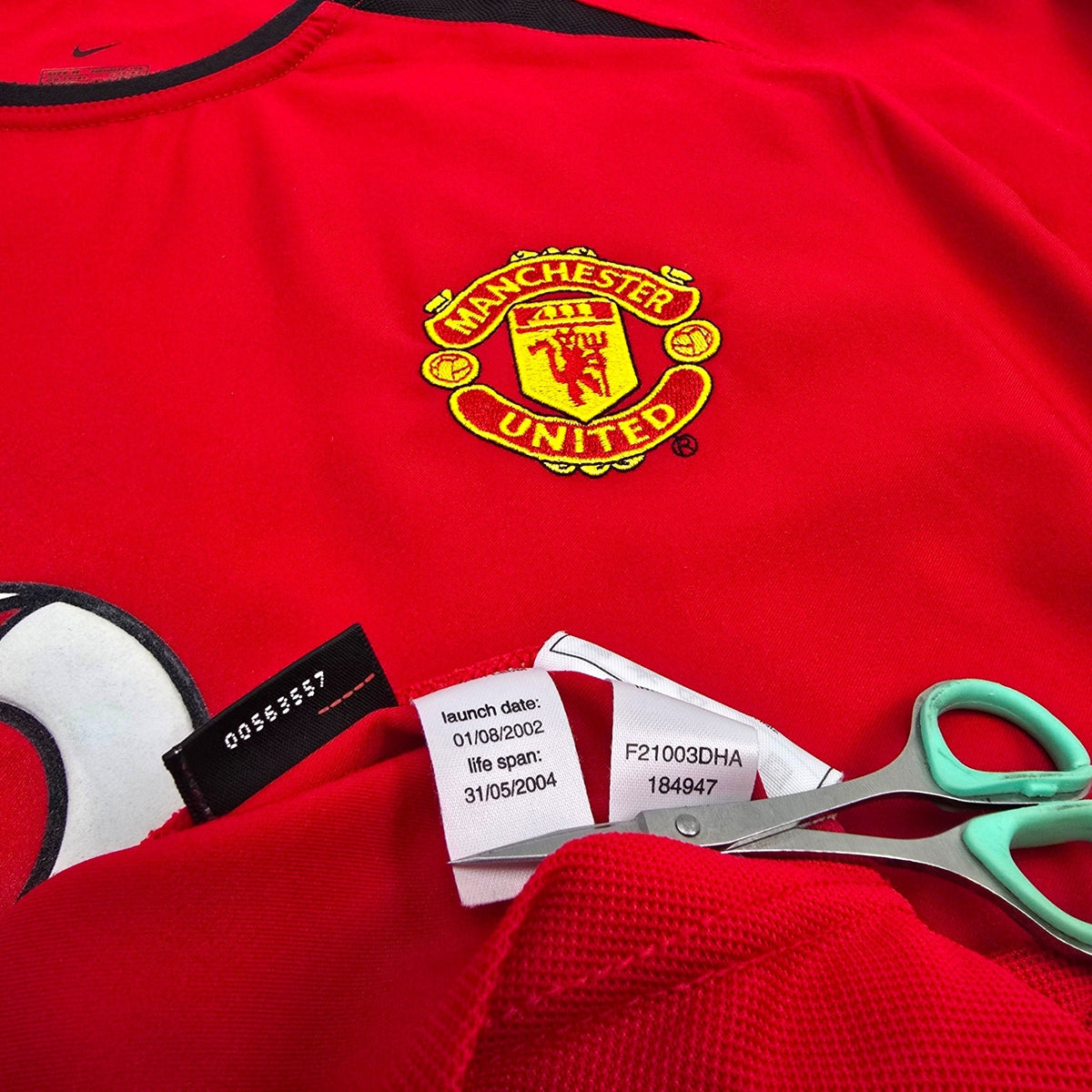 2002/04 Manchester United Home Football Shirt (M) Umbro 21 Forlan | Player Version - Football Finery - FF305058