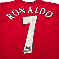 2002/04 Manchester United Home Football Shirt (S) Nike 7 Ronaldo - Football Finery - FF301022