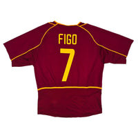 2002/04 Portugal Home Football Shirt (M) Nike #7 Figo - Football Finery - FF204315