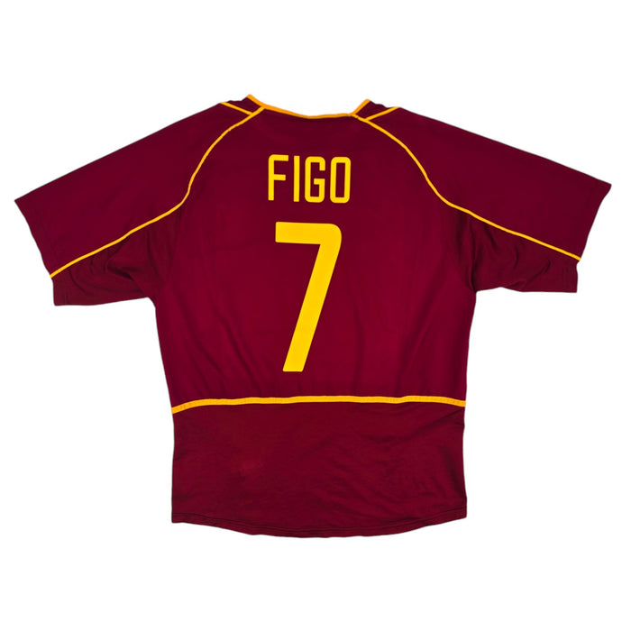 2002/04 Portugal Home Football Shirt (M) Nike #7 Figo - Football Finery - FF204315