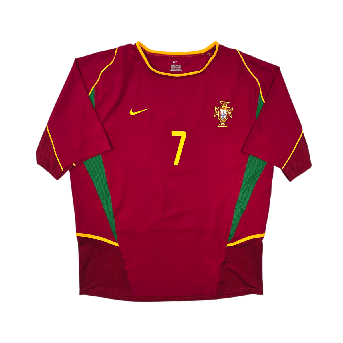 2002/04 Portugal Home Football Shirt (XL) Nike 7 Figo - Football Finery - FF303092