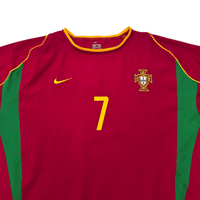 2002/04 Portugal Home Football Shirt (XL) Nike 7 Figo - Football Finery - FF303092