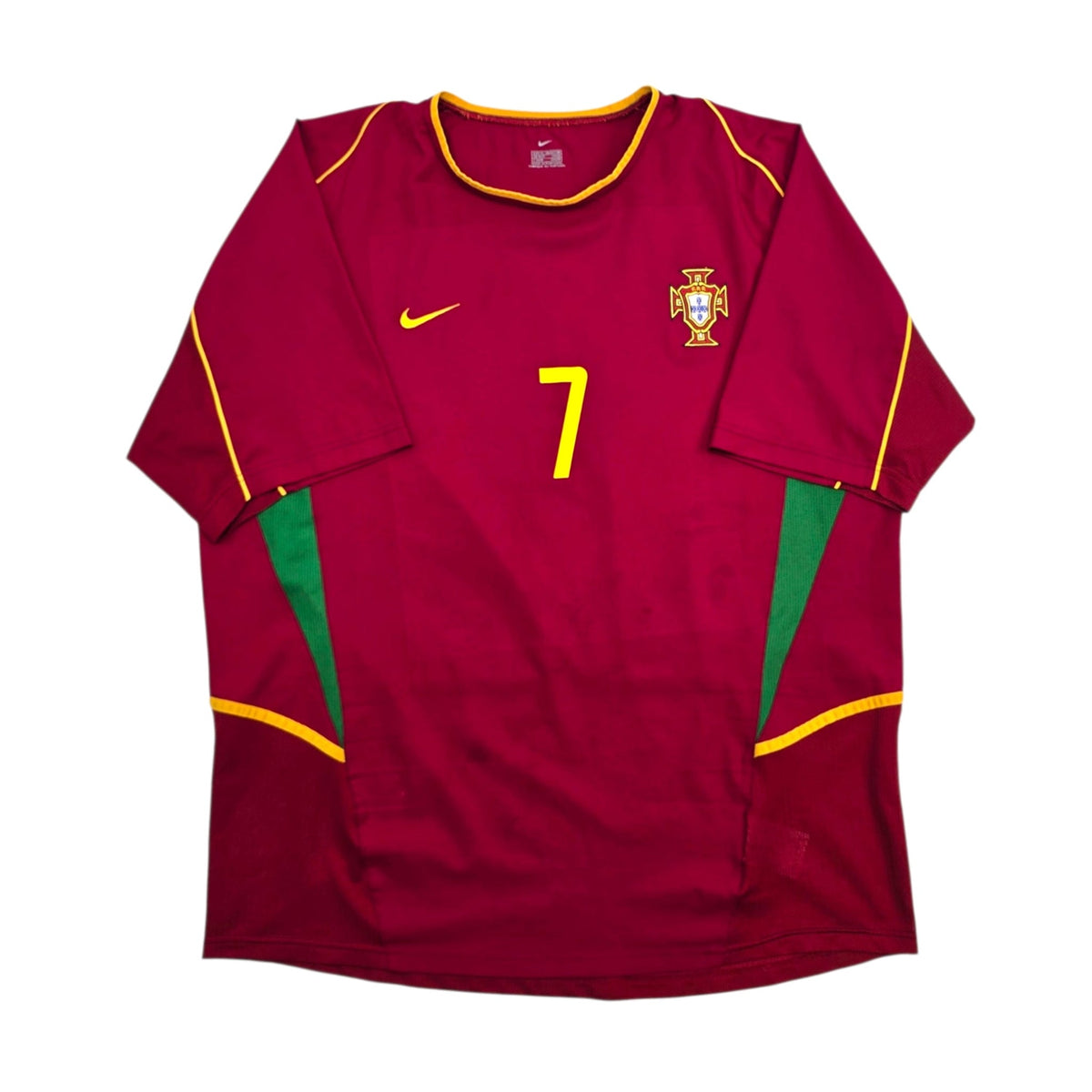 2002/04 Portugal Home Football Shirt (XL) Nike 7 Figo - Football Finery - FF305976