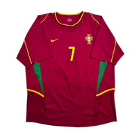 2002/04 Portugal Home Football Shirt (XL) Nike 7 Figo - Football Finery - FF305976