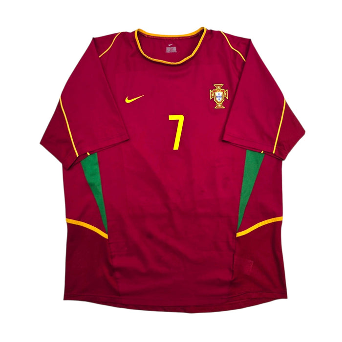 2002/04 Portugal Home Football Shirt (XL) Nike 7 Figo - Football Finery - FF305976
