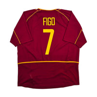 2002/04 Portugal Home Football Shirt (XL) Nike 7 Figo - Football Finery - FF305976