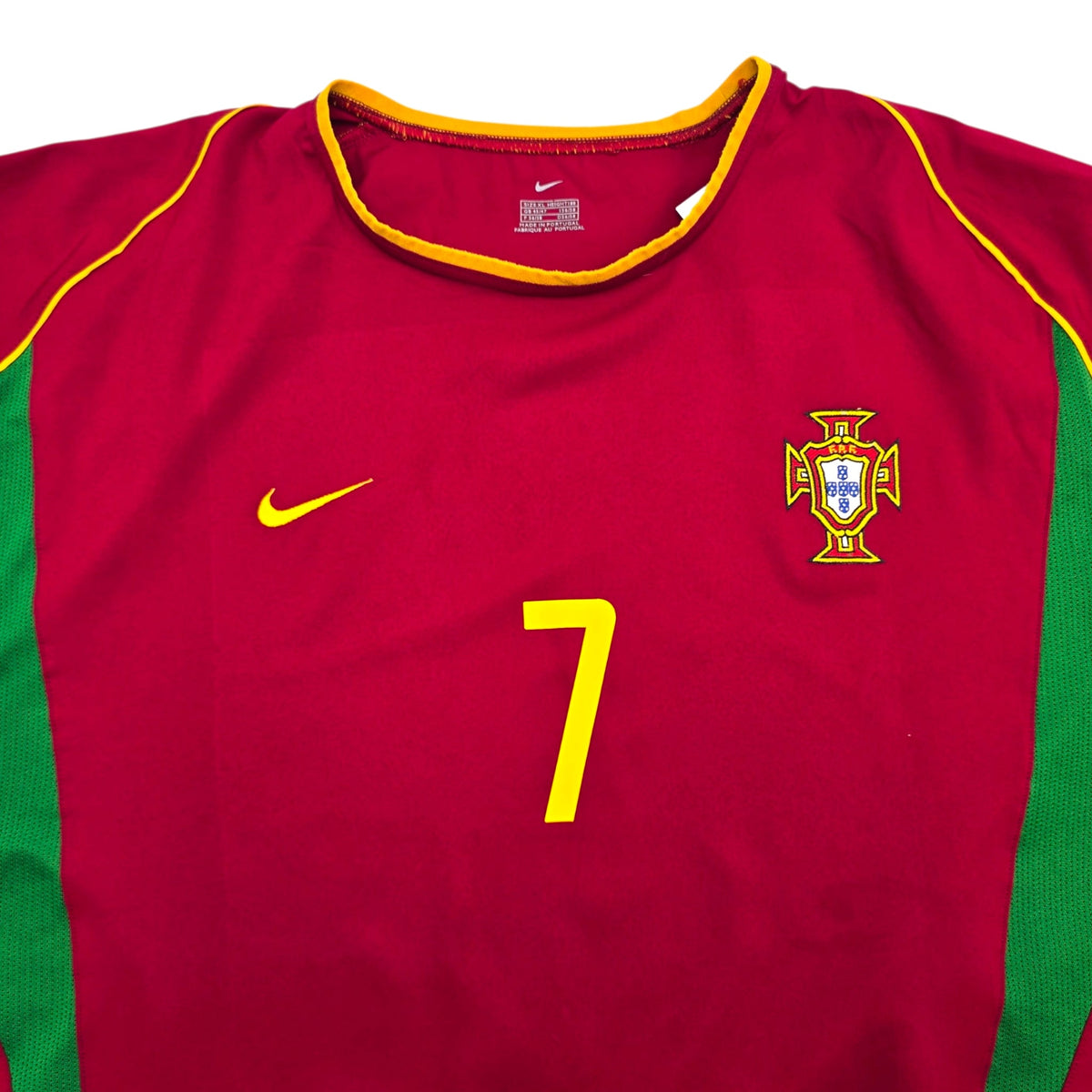 2002/04 Portugal Home Football Shirt (XL) Nike 7 Figo - Football Finery - FF305976