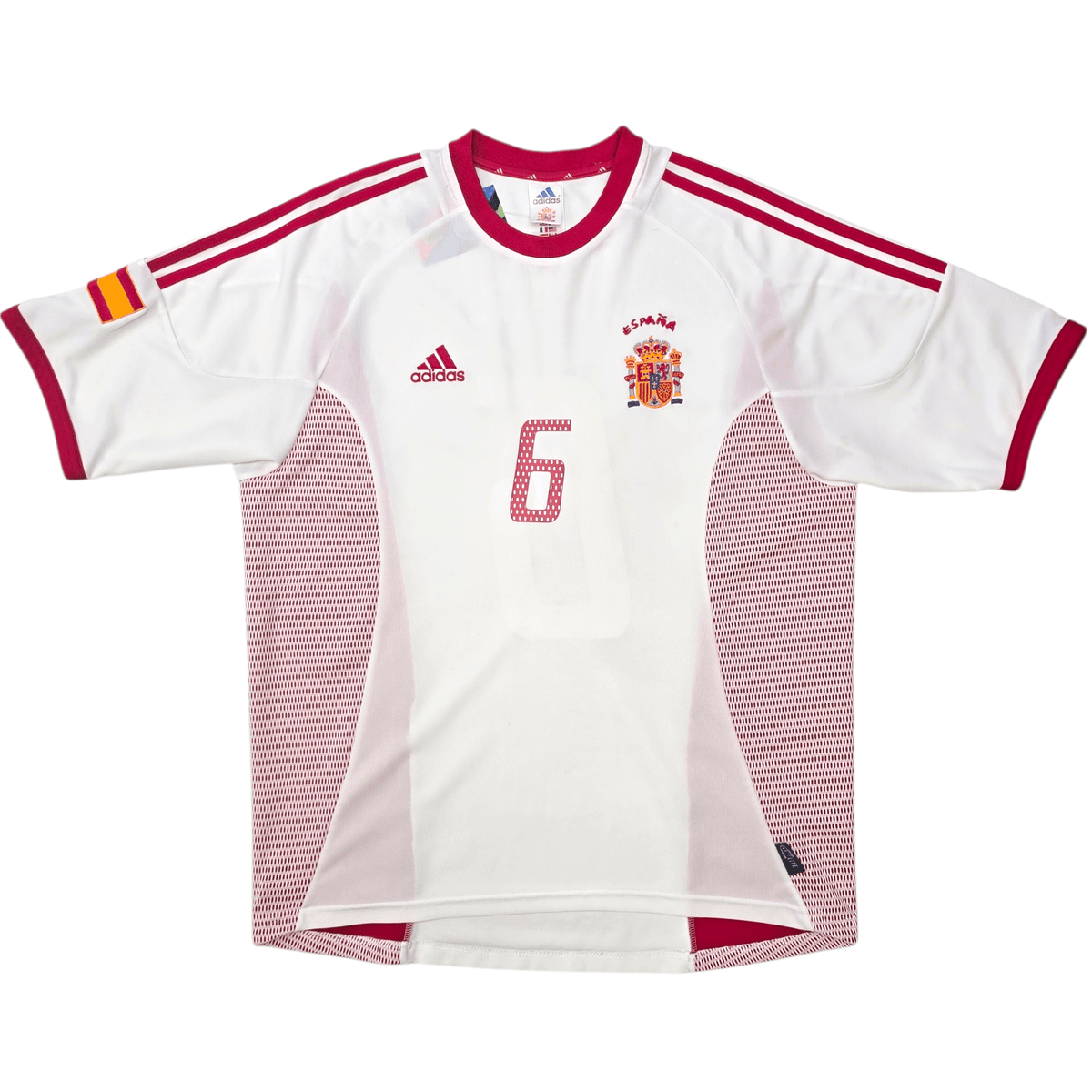 2002/04 Spain Away Football Shirt (L) Adidas 6 Hierro - Football Finery - FF303663