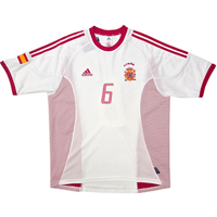 2002/04 Spain Away Football Shirt (L) Adidas 6 Hierro - Football Finery - FF303663
