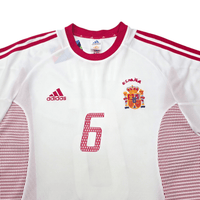 2002/04 Spain Away Football Shirt (L) Adidas 6 Hierro - Football Finery - FF303663