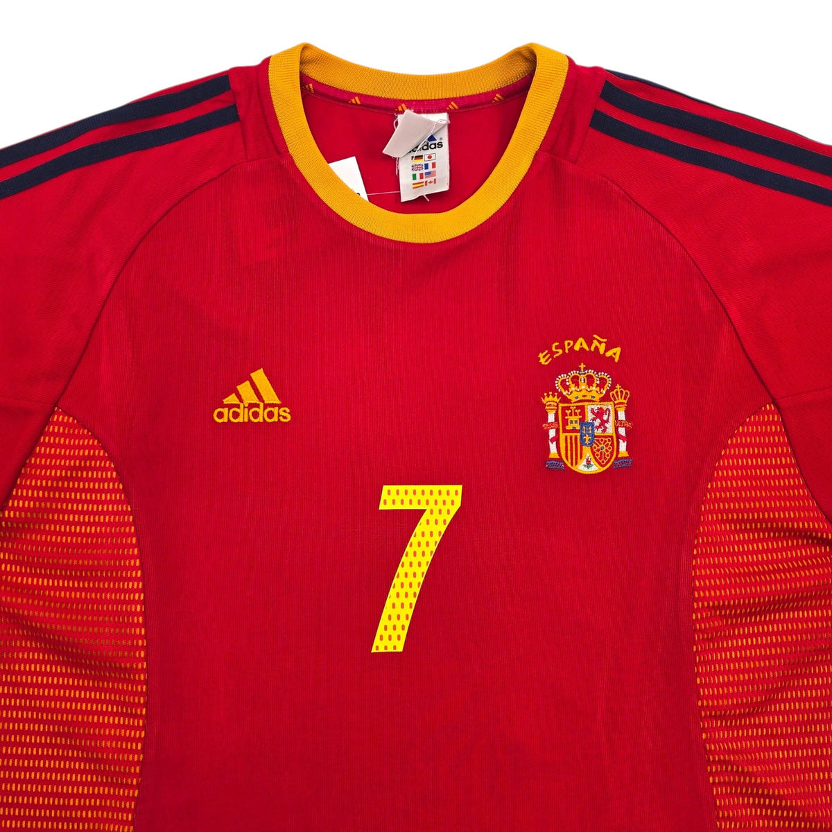2002/04 Spain Home Football Shirt (L) Adidas 7 Raul - Football Finery - FF304890