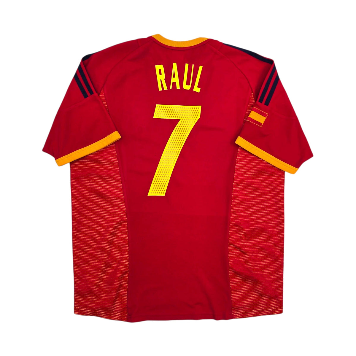 2002/04 Spain Home Football Shirt (L) Adidas 7 Raul - Football Finery - FF304890