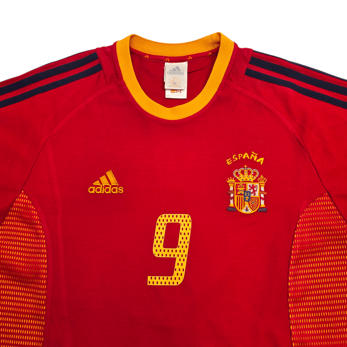 2002/04 Spain Home Football Shirt (L) Adidas 9 Moreintes - Football Finery - FF302884
