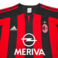 2003/04 AC Milan Home Football Shirt (L) Adidas #3 Maldini - Football Finery - FF204544