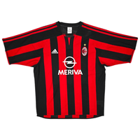 2003/04 AC Milan Home Football Shirt (L) Adidas #3 Maldini - Football Finery - FF204544