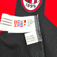 2003/04 AC Milan Home Football Shirt (L) Adidas #3 Maldini - Football Finery - FF204544