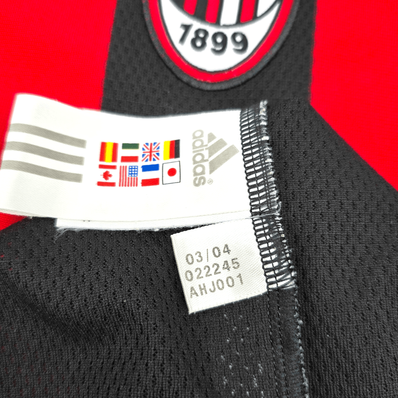 2003/04 AC Milan Home Football Shirt (L) Adidas #3 Maldini - Football Finery - FF204544