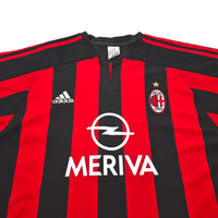 2003/04 AC Milan Home Football Shirt (XL) Adidas 3 Maldini - Football Finery - FF303231